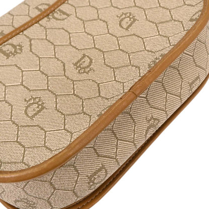 Christian Dior Beige PVC Honeycomb Shoulder Bag