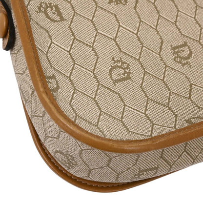 Christian Dior Beige PVC Honeycomb Shoulder Bag