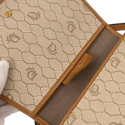 Christian Dior Beige PVC Honeycomb Shoulder Bag
