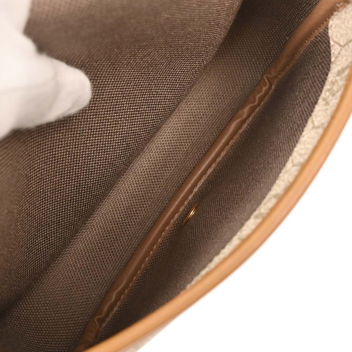 Christian Dior Beige PVC Honeycomb Shoulder Bag