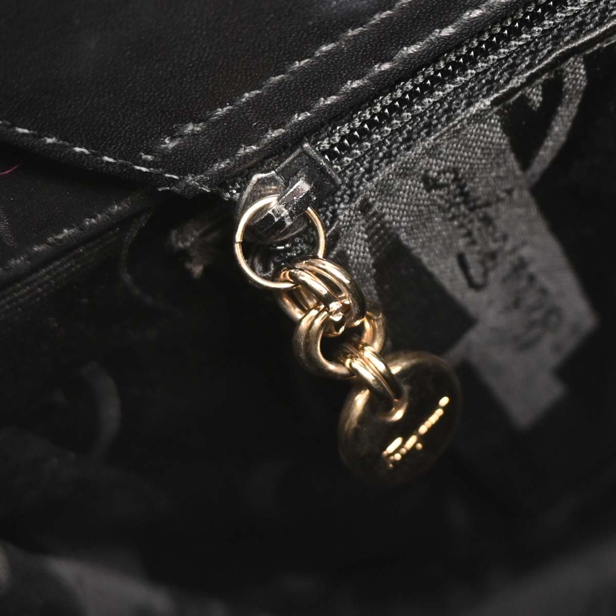 Salvatore Ferragamo Black Leather Shoulder Bag