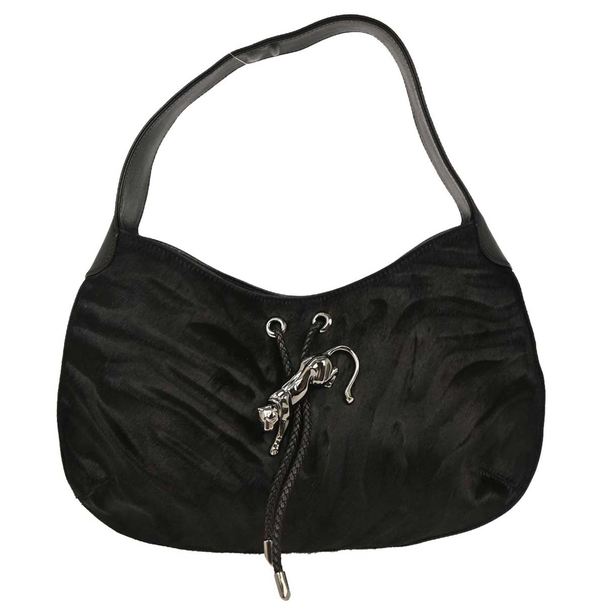 Cartier * Black Pony Hair Panthere Handbag
