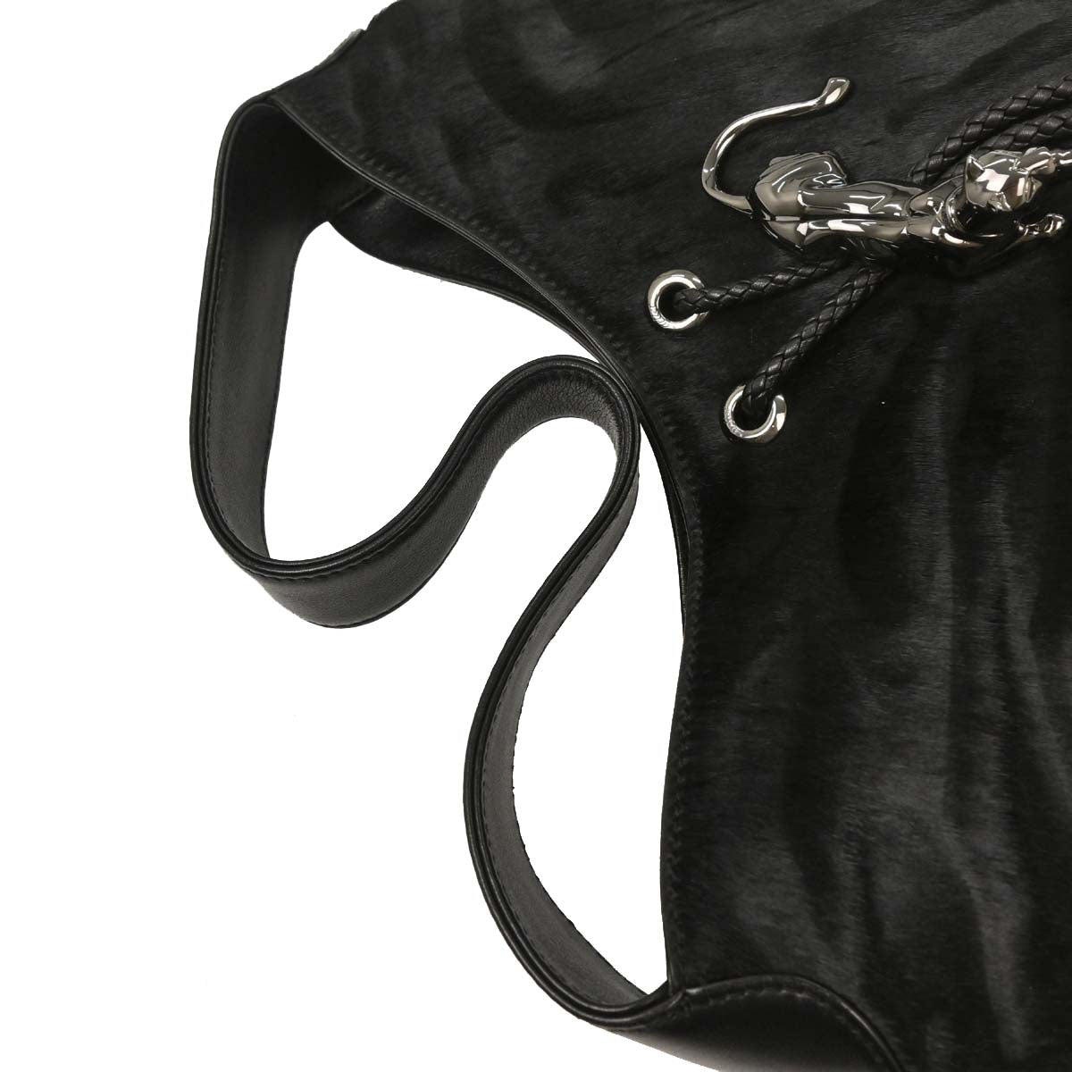 Cartier * Black Pony Hair Panthere Handbag
