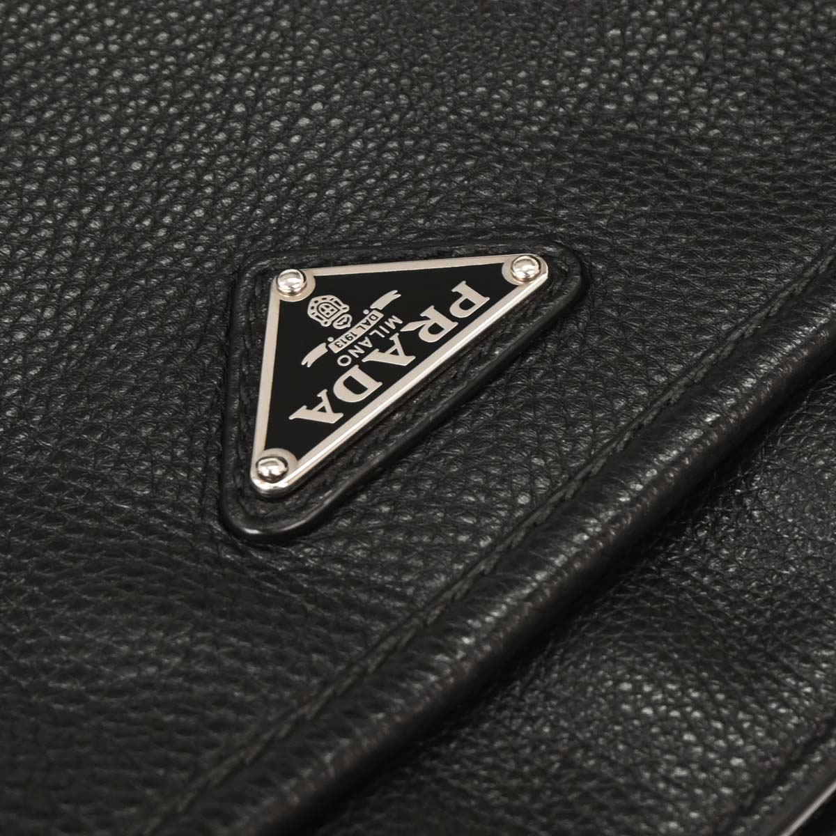 Prada Black Leather Shoulder Bag