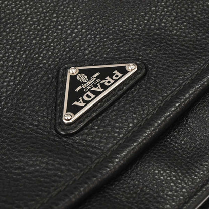 Prada Black Leather Shoulder Bag