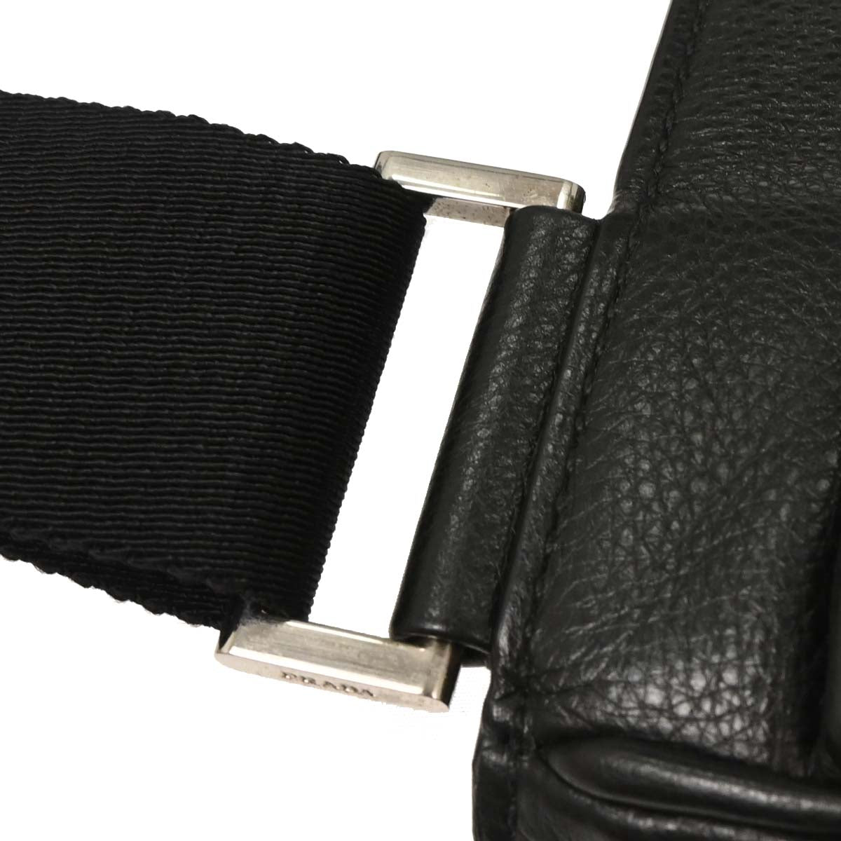 Prada Black Leather Shoulder Bag