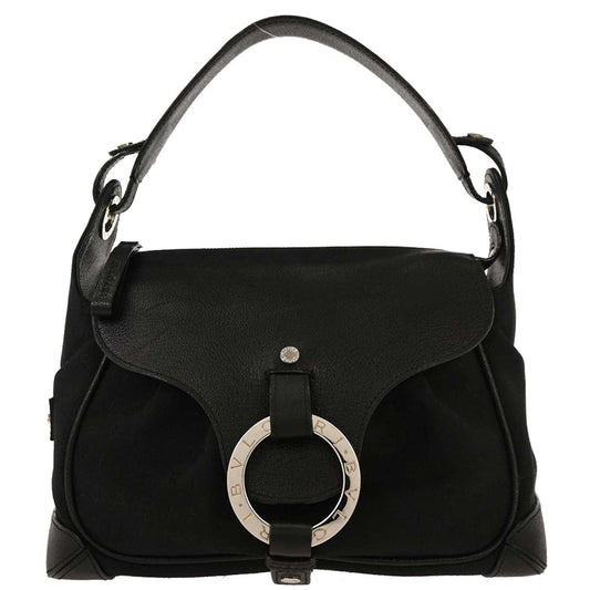 Bvlgari Black Canvas Logomania Handbag