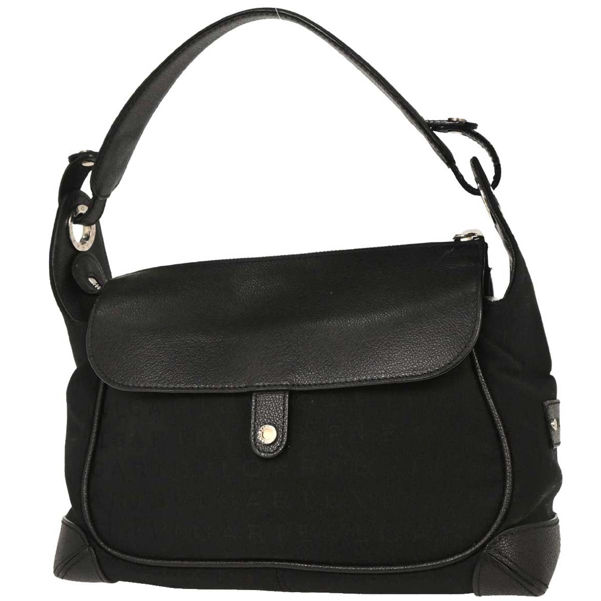 Bvlgari Black Canvas Logomania Handbag