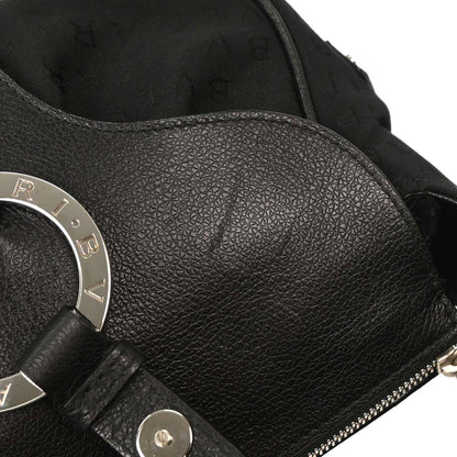 Bvlgari Black Canvas Logomania Handbag