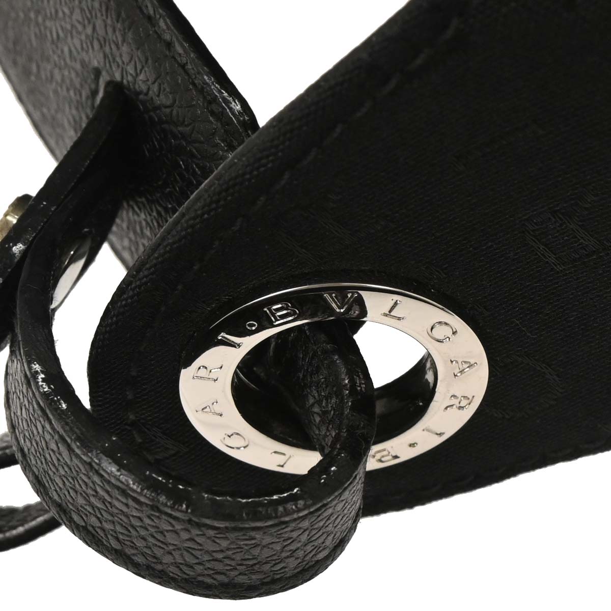 Bvlgari Black Canvas Logomania Handbag