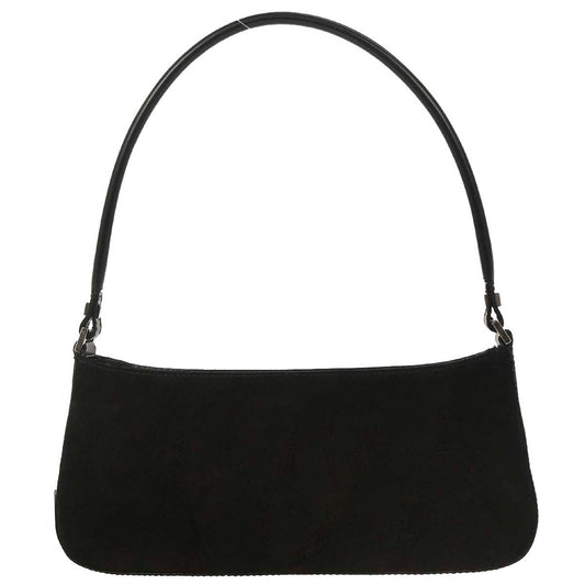 Salvatore Ferragamo Black Suede Handbag