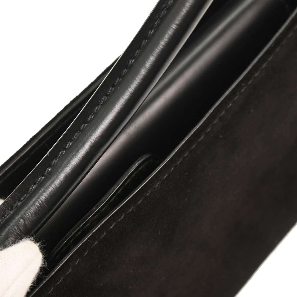 Salvatore Ferragamo Black Suede Handbag