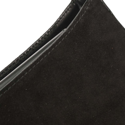 Salvatore Ferragamo Black Suede Handbag