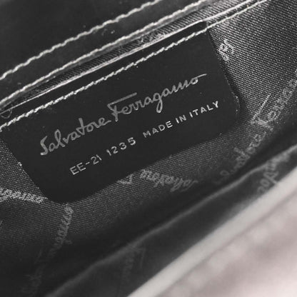 Salvatore Ferragamo Black Suede Handbag