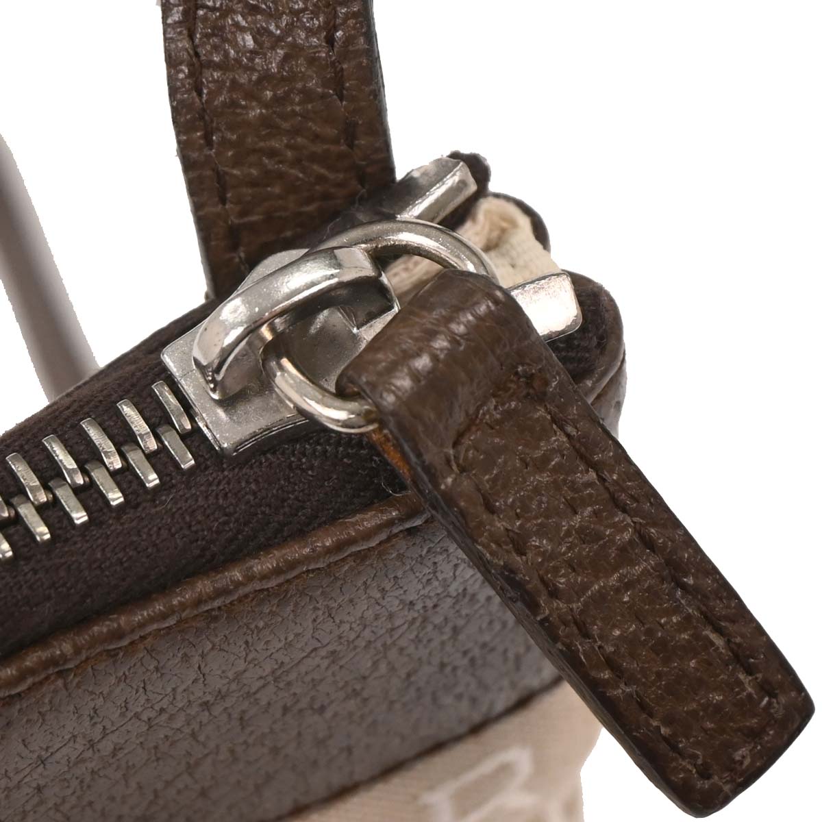 Bvlgari Beige Canvas Logomania Shoulder Bag