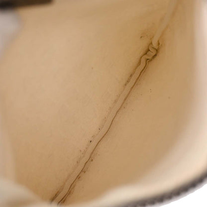 Bvlgari Beige Canvas Logomania Shoulder Bag