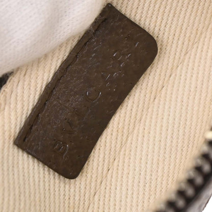 Bvlgari Beige Canvas Logomania Shoulder Bag