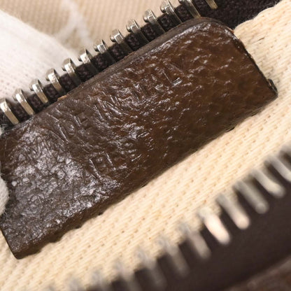 Bvlgari Beige Canvas Logomania Shoulder Bag