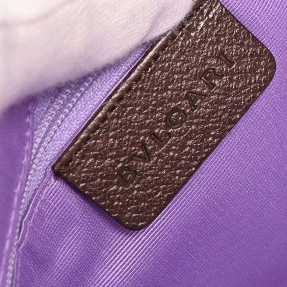 Bvlgari Beige Canvas Logomania Handbag