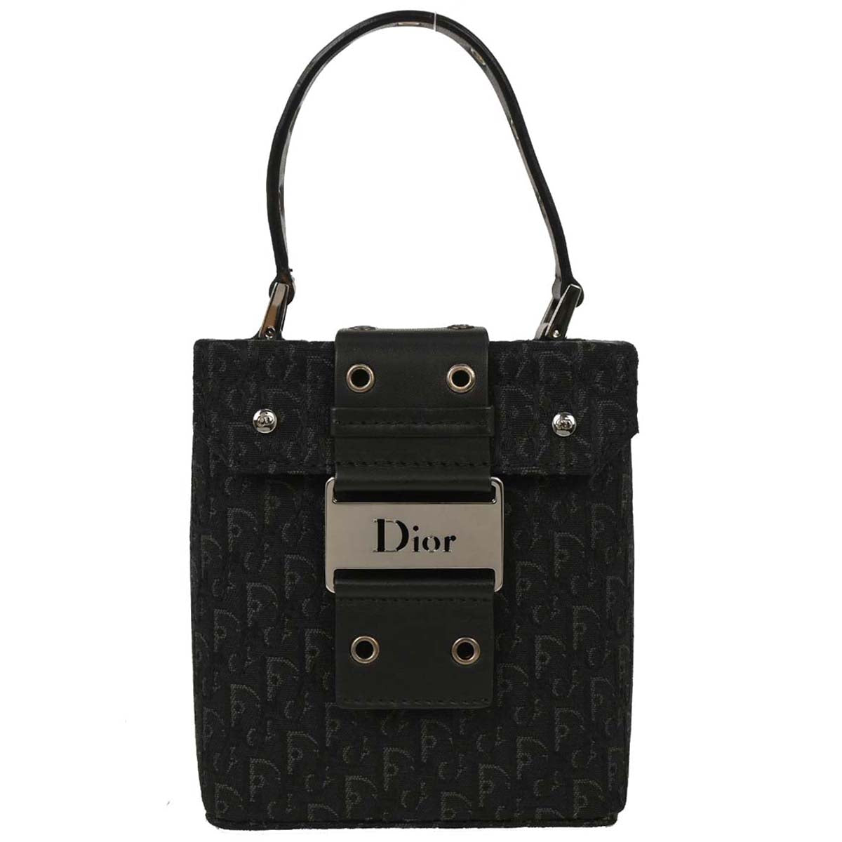 Christian Dior 2002 Black Street Chic Trotter Handbag
