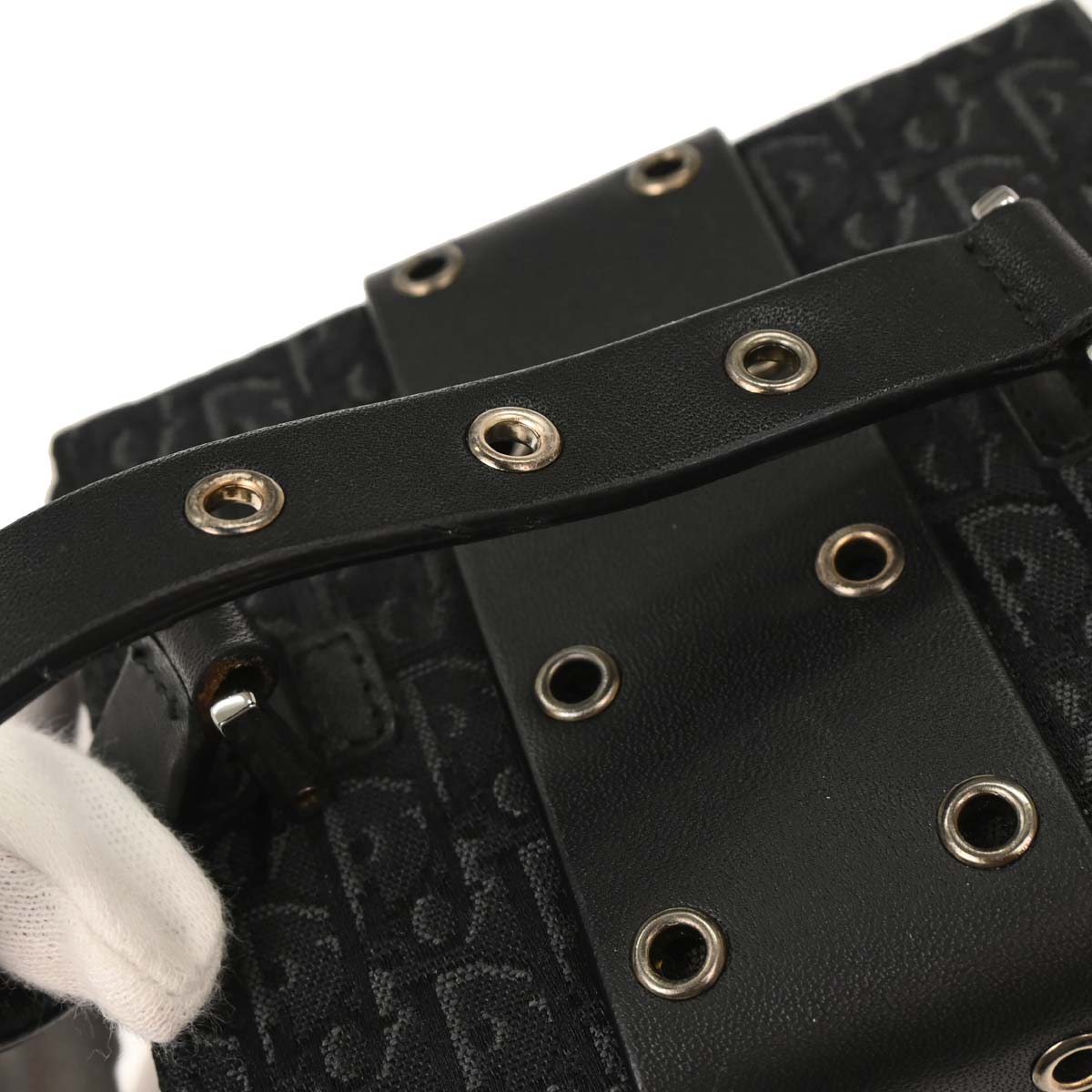 Christian Dior 2002 Black Street Chic Trotter Handbag