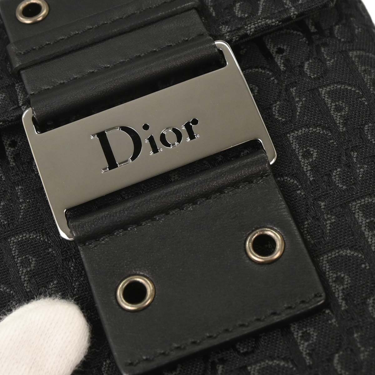Christian Dior 2002 Black Street Chic Trotter Handbag