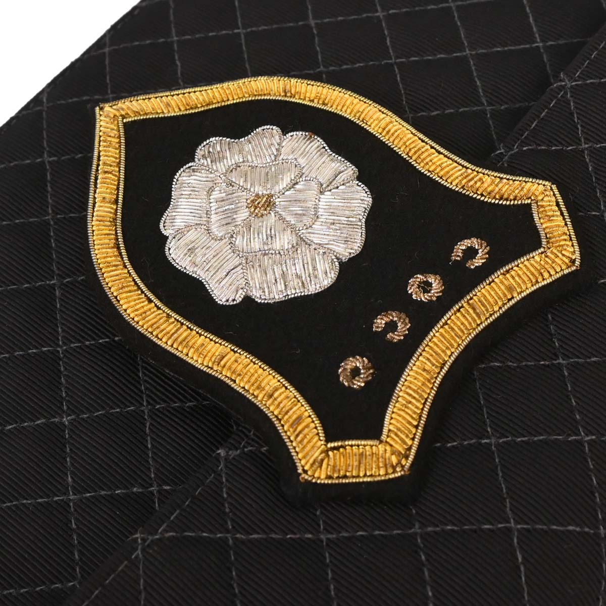 Chanel 2004-2005 Black Canvas Emblem Shoulder Bag