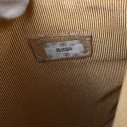 Chanel 1996-1997 Beige Caviar Shoulder Bag