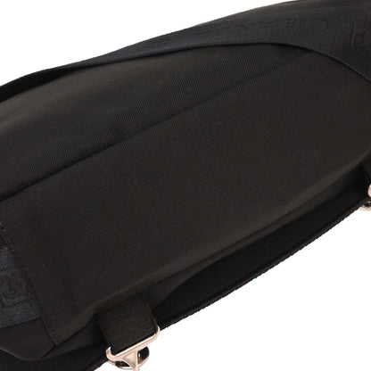 Chanel 2004-2005 Black Felt Nylon Sport Line 2way Shoulder Handbag