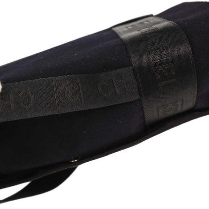 Chanel 2004-2005 Black Felt Nylon Sport Line 2way Shoulder Handbag