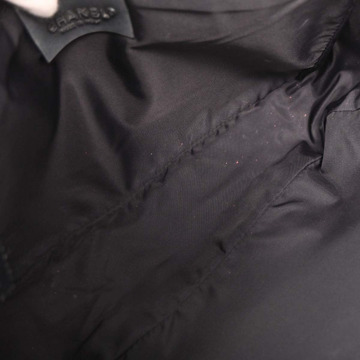 Chanel 2004-2005 Black Felt Nylon Sport Line 2way Shoulder Handbag