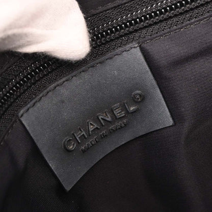 Chanel 2004-2005 Black Felt Nylon Sport Line 2way Shoulder Handbag