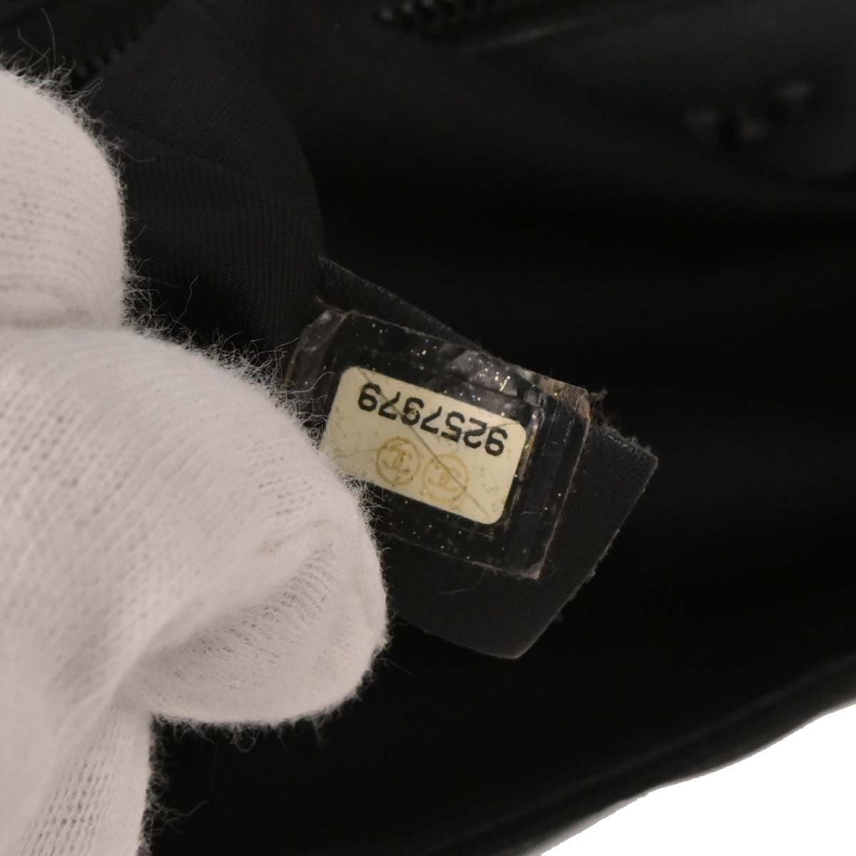 Chanel 2004-2005 Black Felt Nylon Sport Line 2way Shoulder Handbag