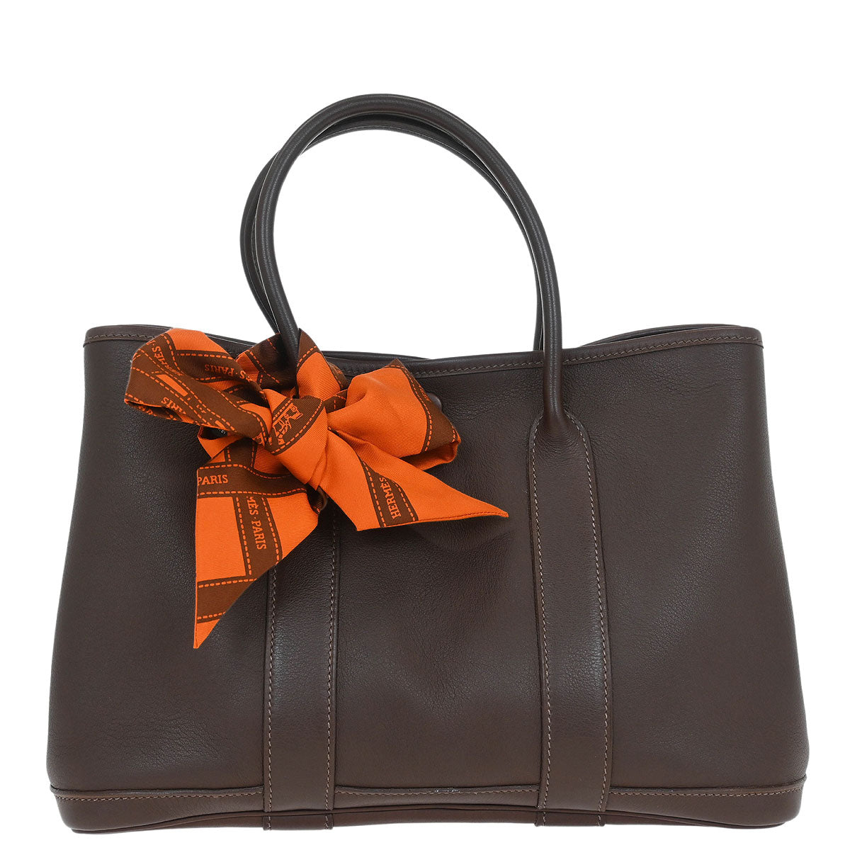 Hermes Havane Swift Garden Twilly TPM Tote Handbag