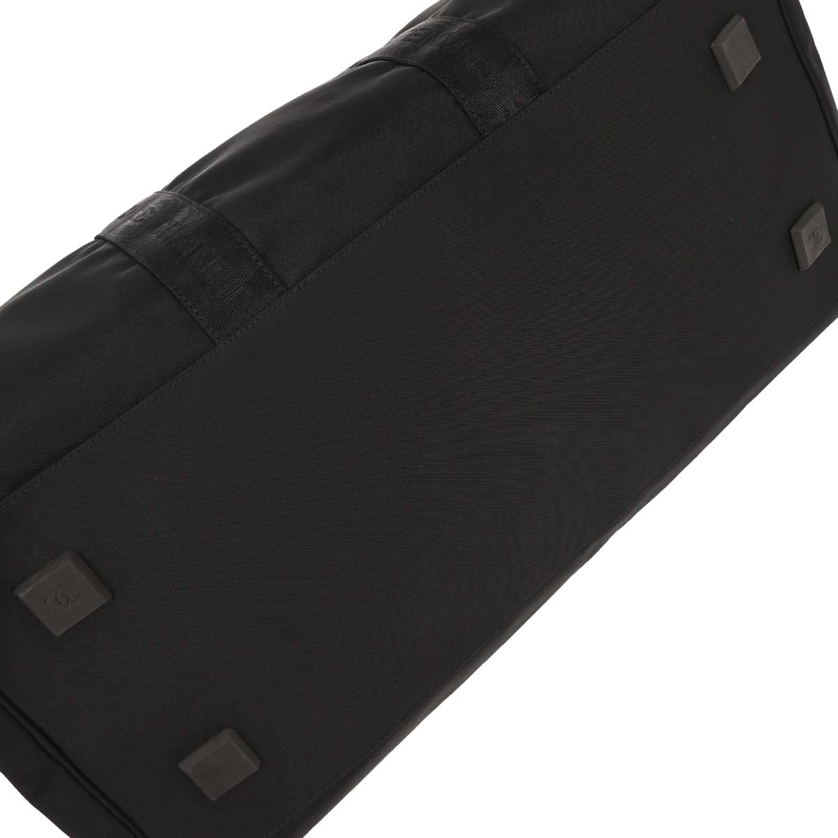 Chanel 2001-2003 Black Nylon Sport Line Duffle Gym Handbag