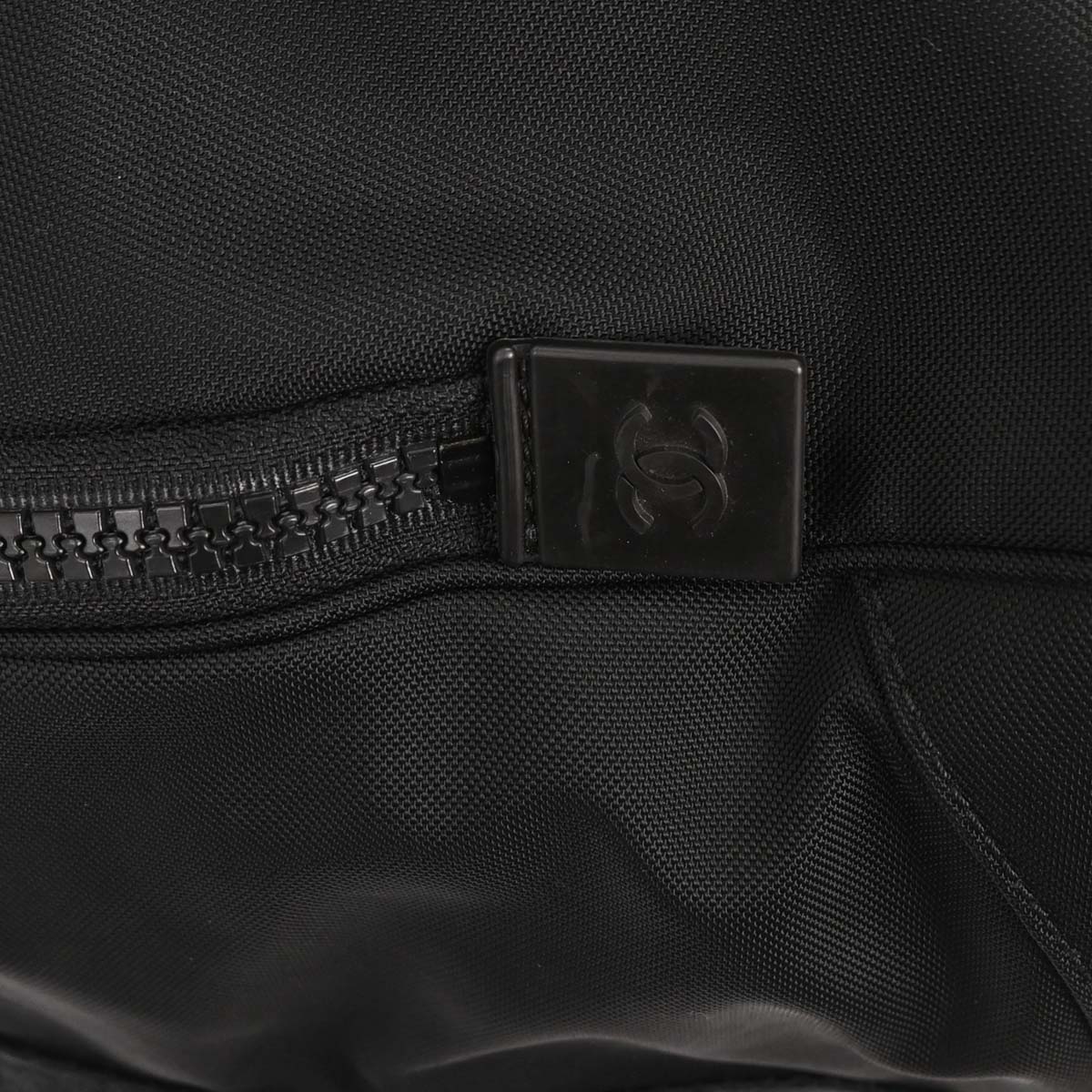 Chanel 2001-2003 Black Nylon Sport Line Duffle Gym Handbag