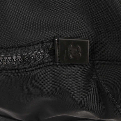 Chanel 2001-2003 Black Nylon Sport Line Duffle Gym Handbag