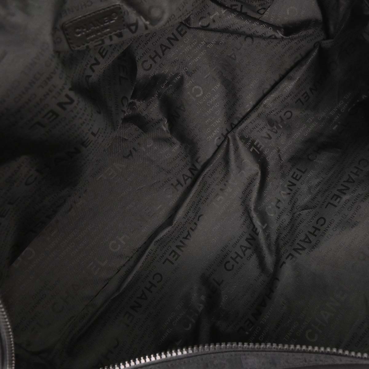 Chanel 2001-2003 Black Nylon Sport Line Duffle Gym Handbag