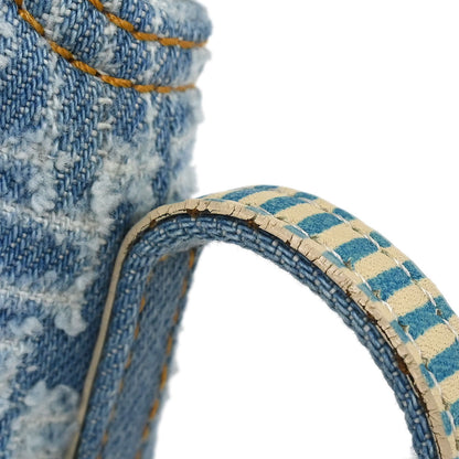 Fendi Light Blue Denim Zucca Shoulder Bag