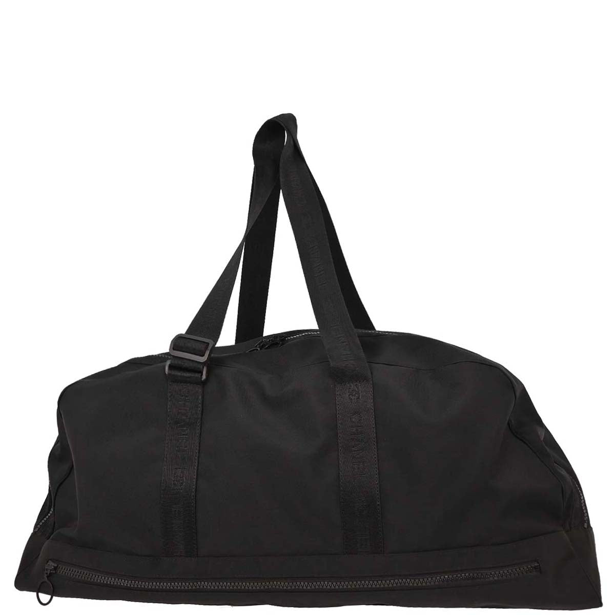 Chanel 2001-2003 Black Nylon Sport Line Duffle Gym Handbag