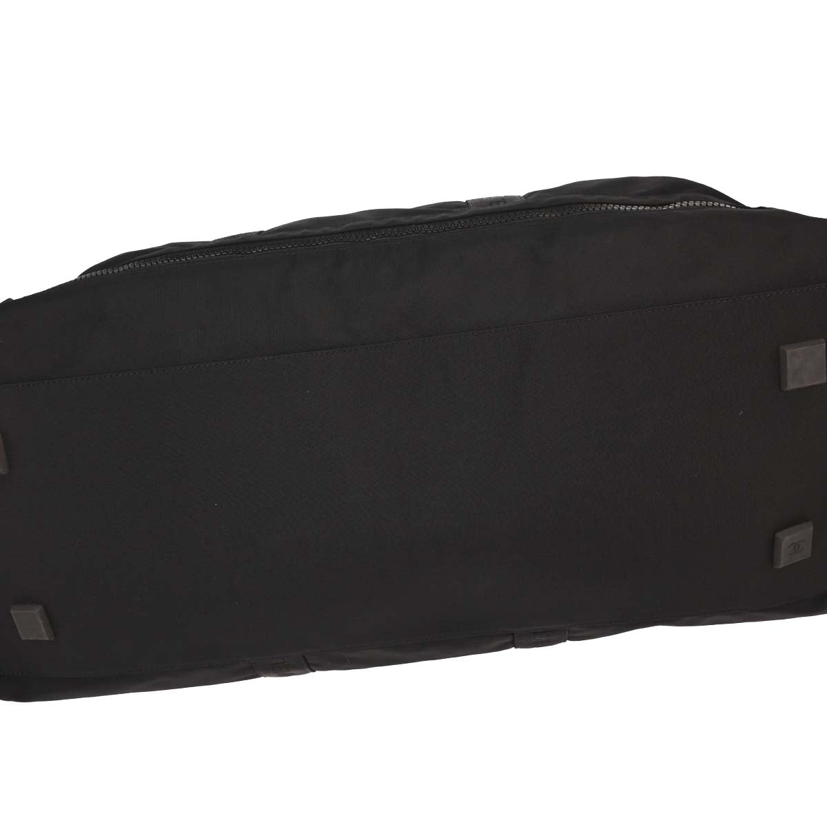 Chanel 2001-2003 Black Nylon Sport Line Duffle Gym Handbag