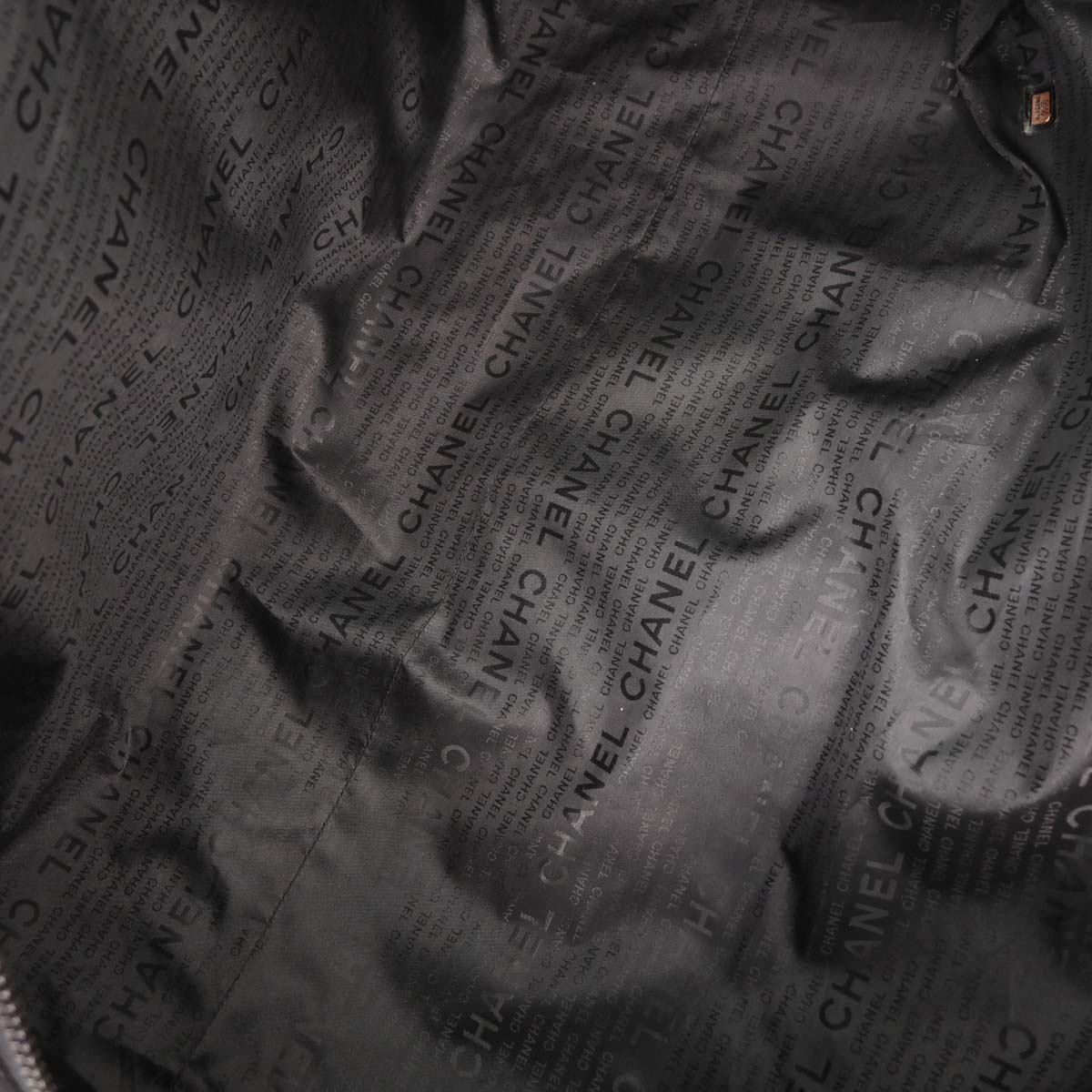 Chanel 2001-2003 Black Nylon Sport Line Duffle Gym Handbag