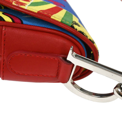 Christian Dior 2003 Red Dior Mania Saddle Handbag