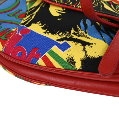 Christian Dior 2003 Red Dior Mania Saddle Handbag