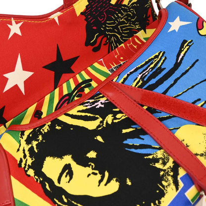 Christian Dior 2003 Red Dior Mania Saddle Handbag