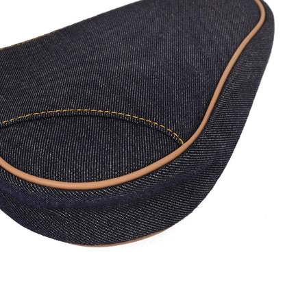 Christian Dior 2001 Navy Denim Saddle Handbag