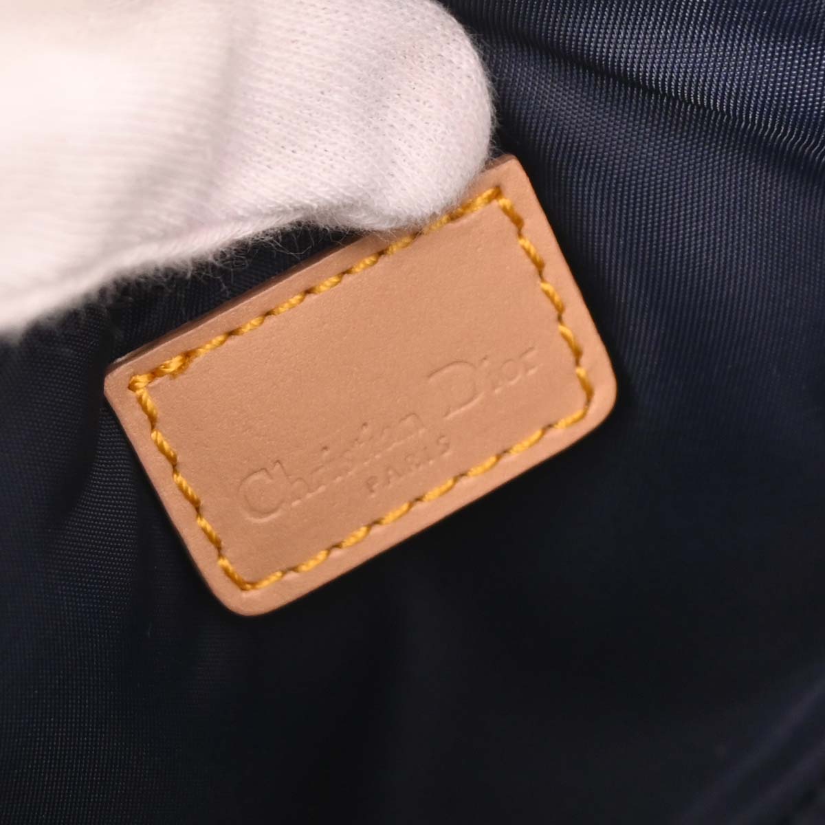 Christian Dior 2001 Navy Denim Saddle Handbag
