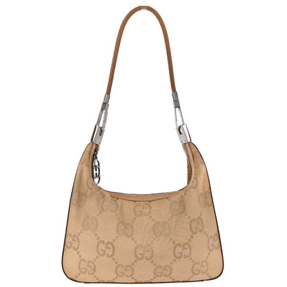 Gucci Beige Canvas GG Handbag