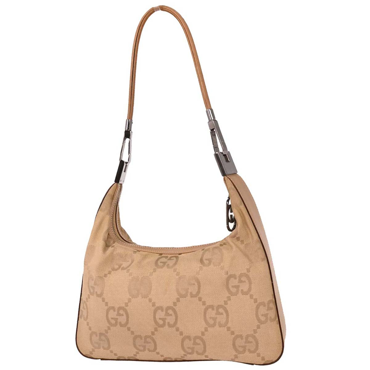 Gucci Beige Canvas GG Handbag