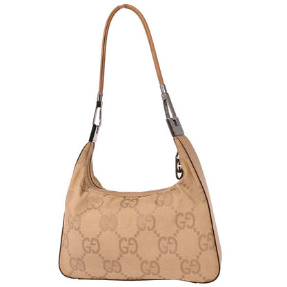 Gucci Beige Canvas GG Handbag